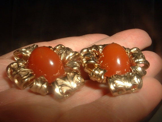 Beautiful Rare 1964 Napier Art Nouveau Earrings L… - image 4