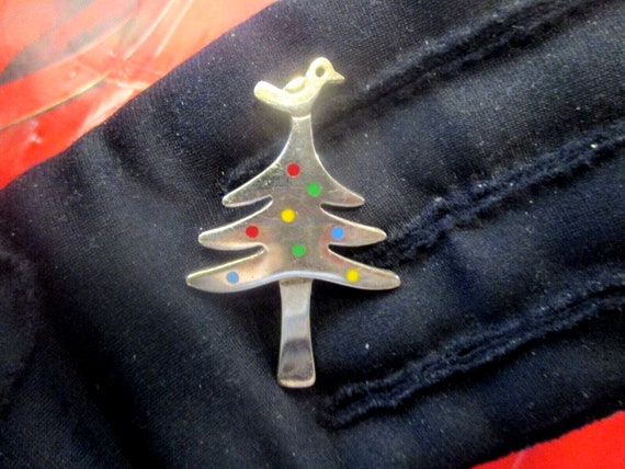 A Birdie Told Me Sterling A & J Christmas Tree Pi… - image 6