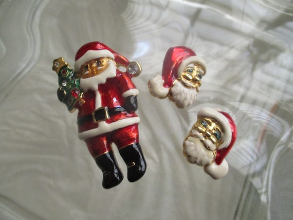 Christopher Radko Happy Santa Christmas Tree Pin … - image 2