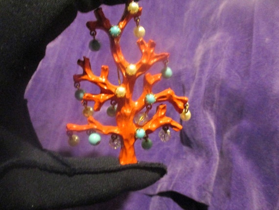 The Mermaid's Coral Branch Christmas Tree Brooch … - image 3