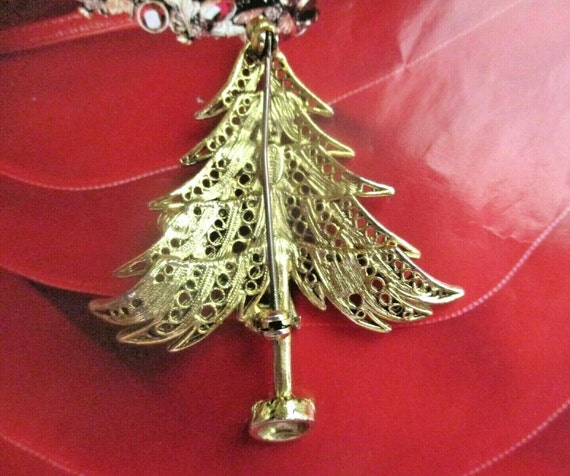 AVANTE Christmas Tree Pin 1960's Book Piece Upswe… - image 7