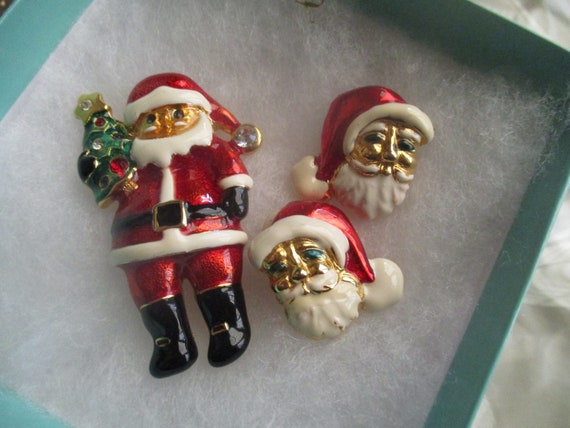 Christopher Radko Happy Santa Christmas Tree Pin … - image 3