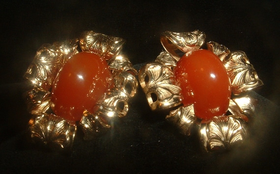 Beautiful Rare 1964 Napier Art Nouveau Earrings L… - image 1