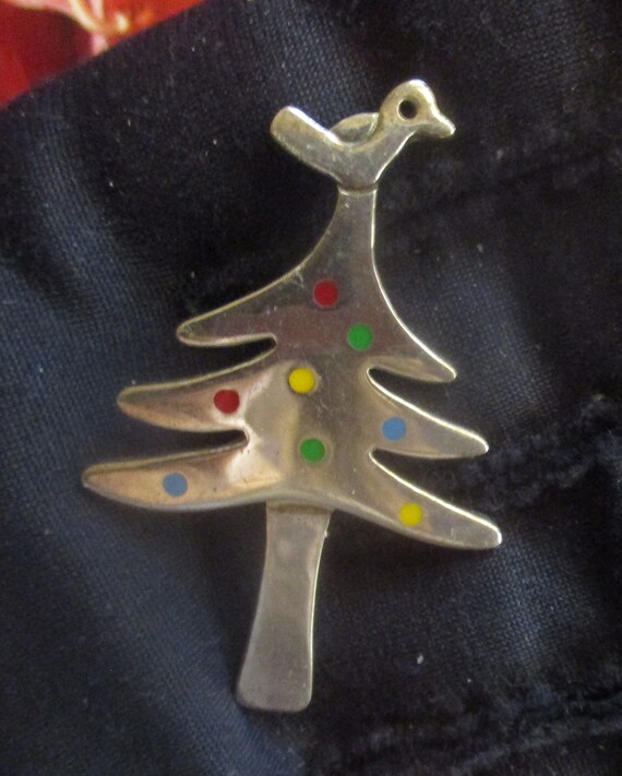 A Birdie Told Me Sterling A & J Christmas Tree Pi… - image 7