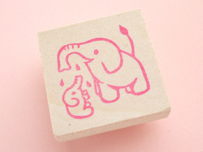Elephant Rubber Stamp Baby And Pa Invitation Elephant Rubber Stamp Baby And Pa