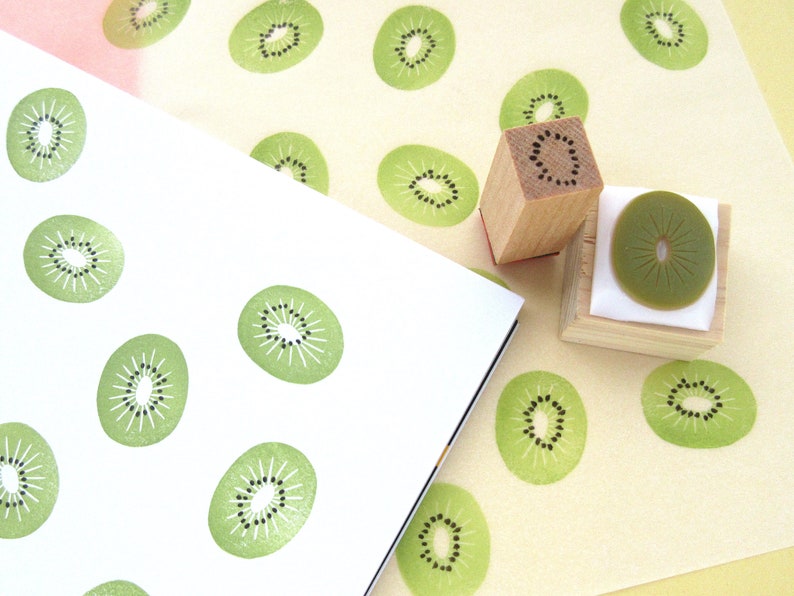 Kiwi fruit Unique decoration Hobonichi stamp Etsy