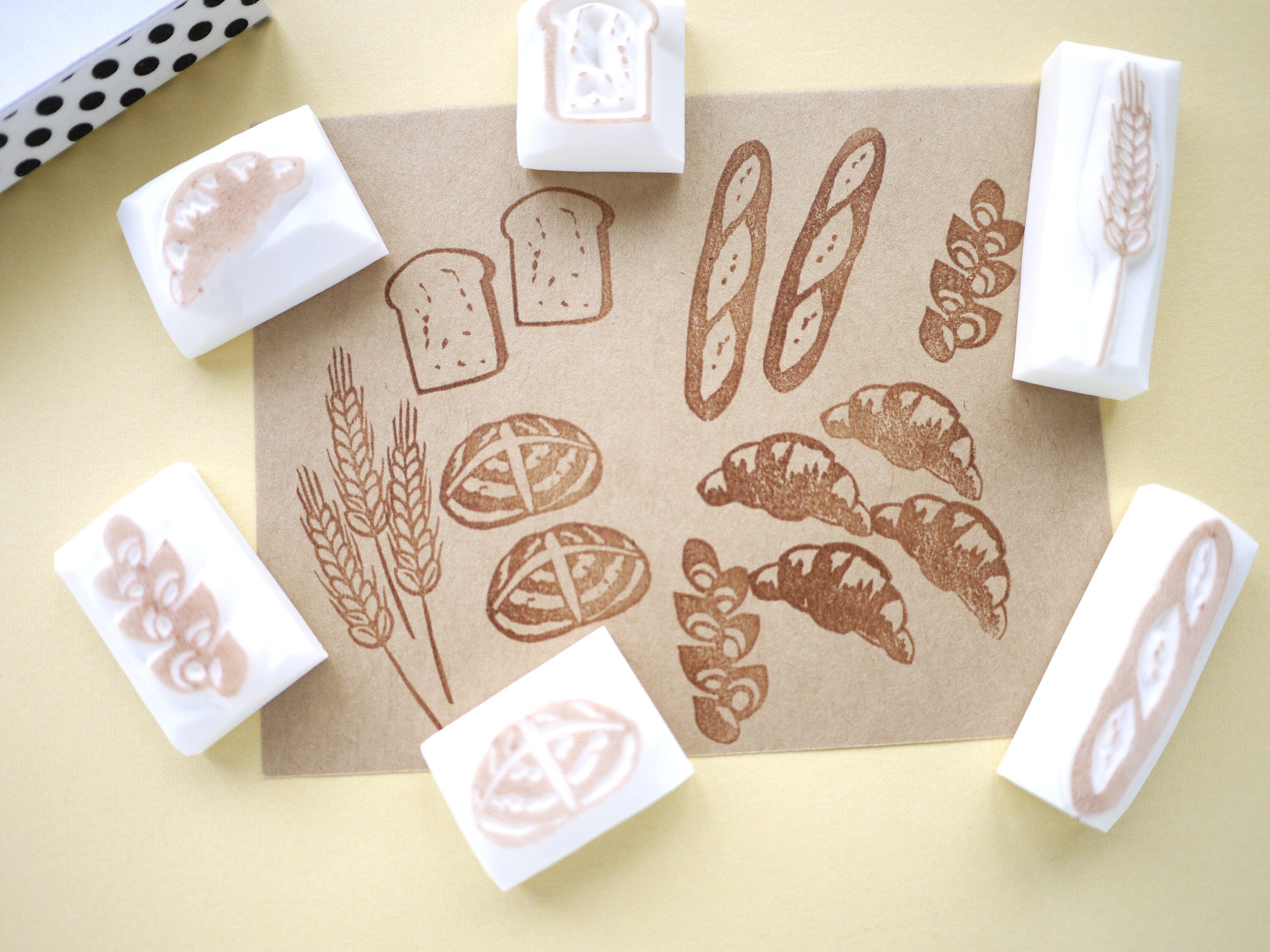 Botanical initial stamp – Japanese Rubber Stamps