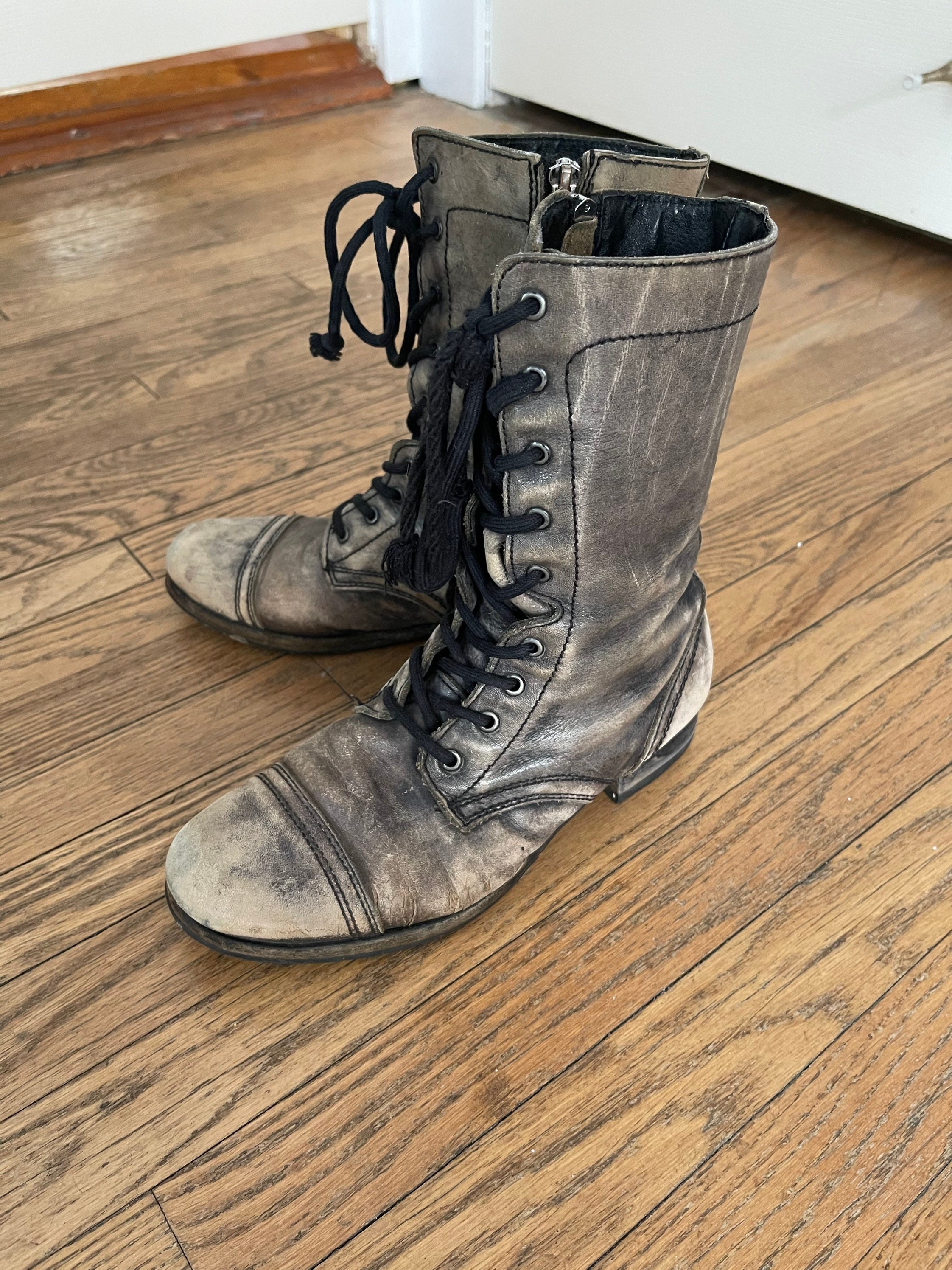 Well Worn combat Boots Allsaints Size 7 