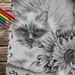 Ethne Twombly reviewed Printable coloring page, Adult Coloring Page, Instant download coloring, Cat and sunflowers, coloring page, coloring book for adult, colour