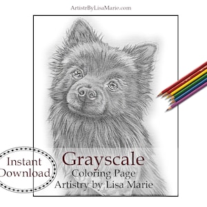 Adult Coloring Page Dog Coloring Pages Instant Download Etsy