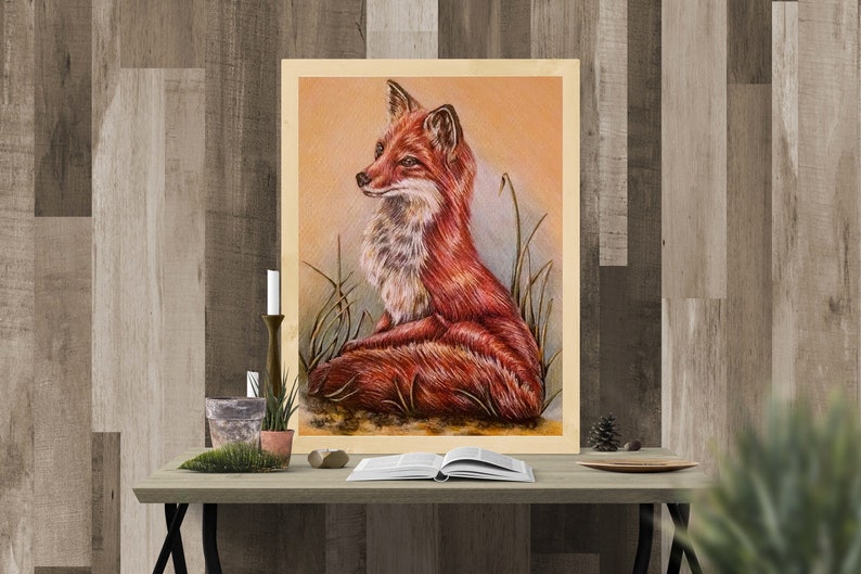 Fox Gifts For Fox Lovers Red Fox Kitchen Decor Fox Wall Art Etsy