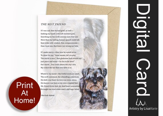 Printable Dog Birthday Card Dog Card Dog Greeting Card | Etsy