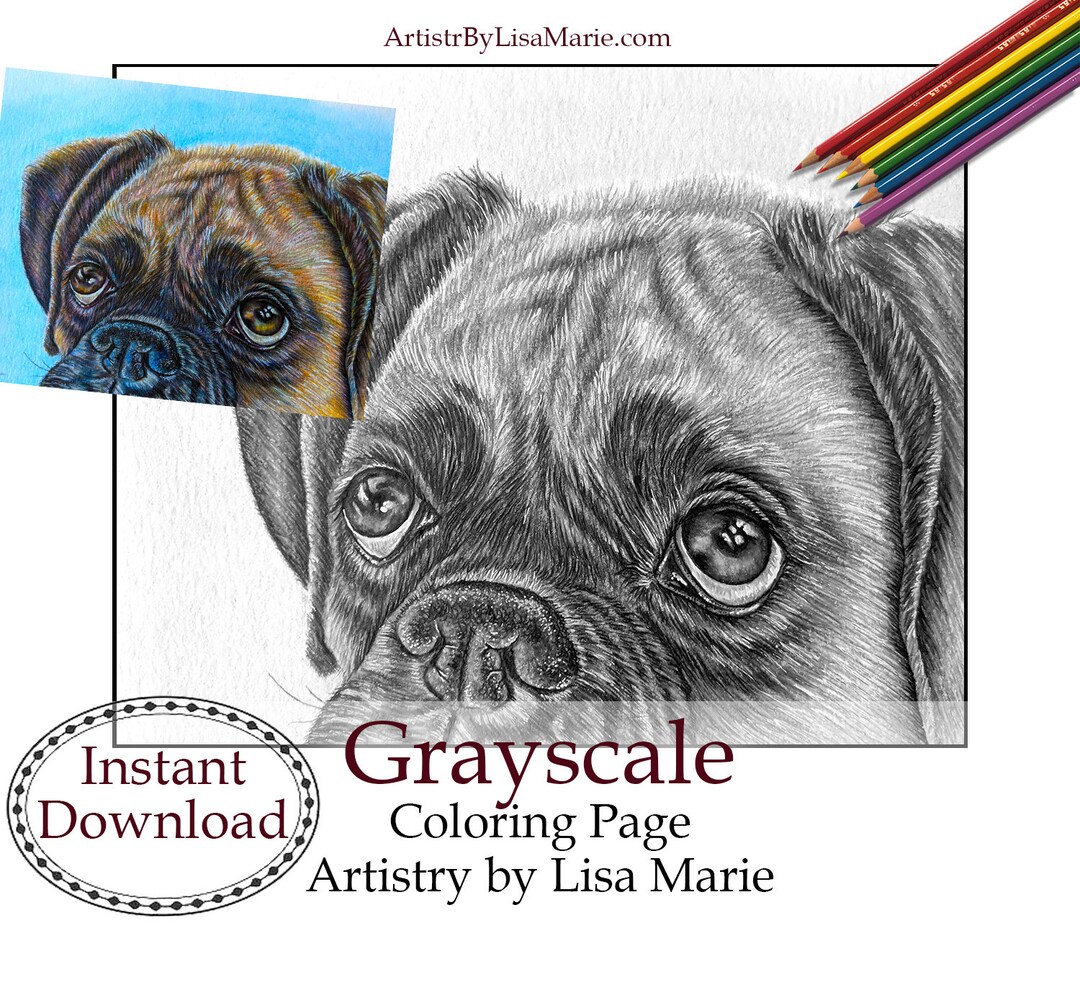 Grayscale Printable Instant Download Digital Stamp - Etsy