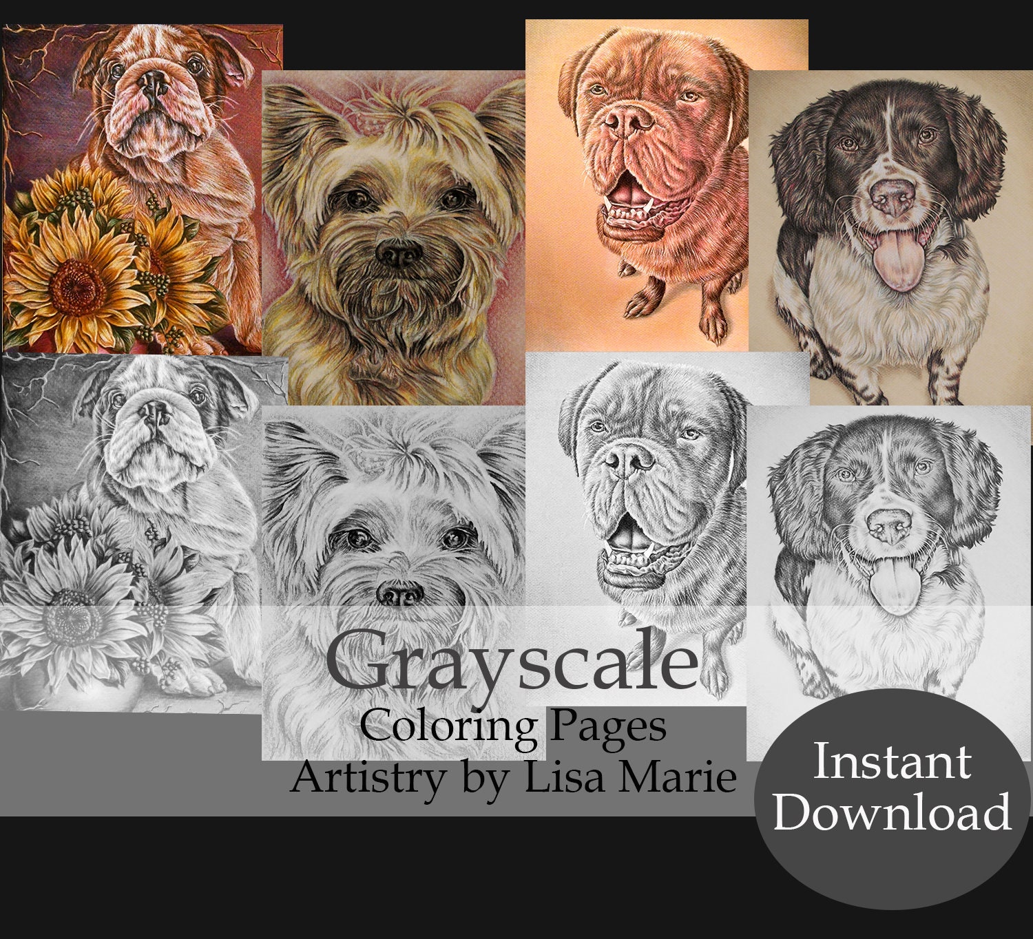Printable Coloring Page Adult Coloring Page Instant Download | Etsy