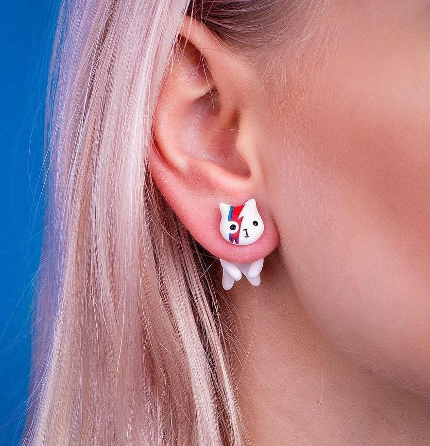 David Bowie Jewelry David Bowie Gift David Bowie Earrings Etsy