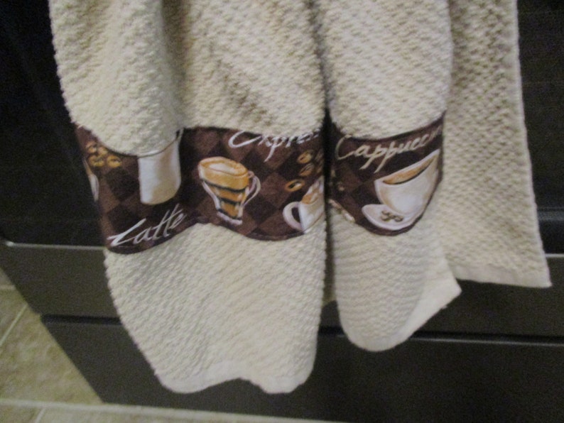 Dress Shape Kitchen Towel Coffee Designs Etsy