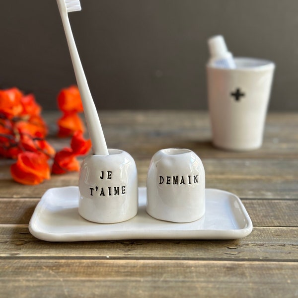 Ceramic Toothbrush Holder Etsy