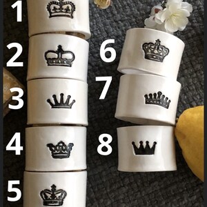 Handmade Ceramic Engraved Crown Cup Queen Lover Tumbler Set Personalized Mom Gift Handcrafted Gift for Queen Lover Crown Collection Cup image 4