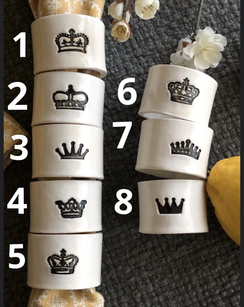 Handmade Ceramic Engraved Crown Cup Queen Lover Tumbler Set Personalized Mom Gift Handcrafted Gift for Queen Lover Crown Collection Cup image 4