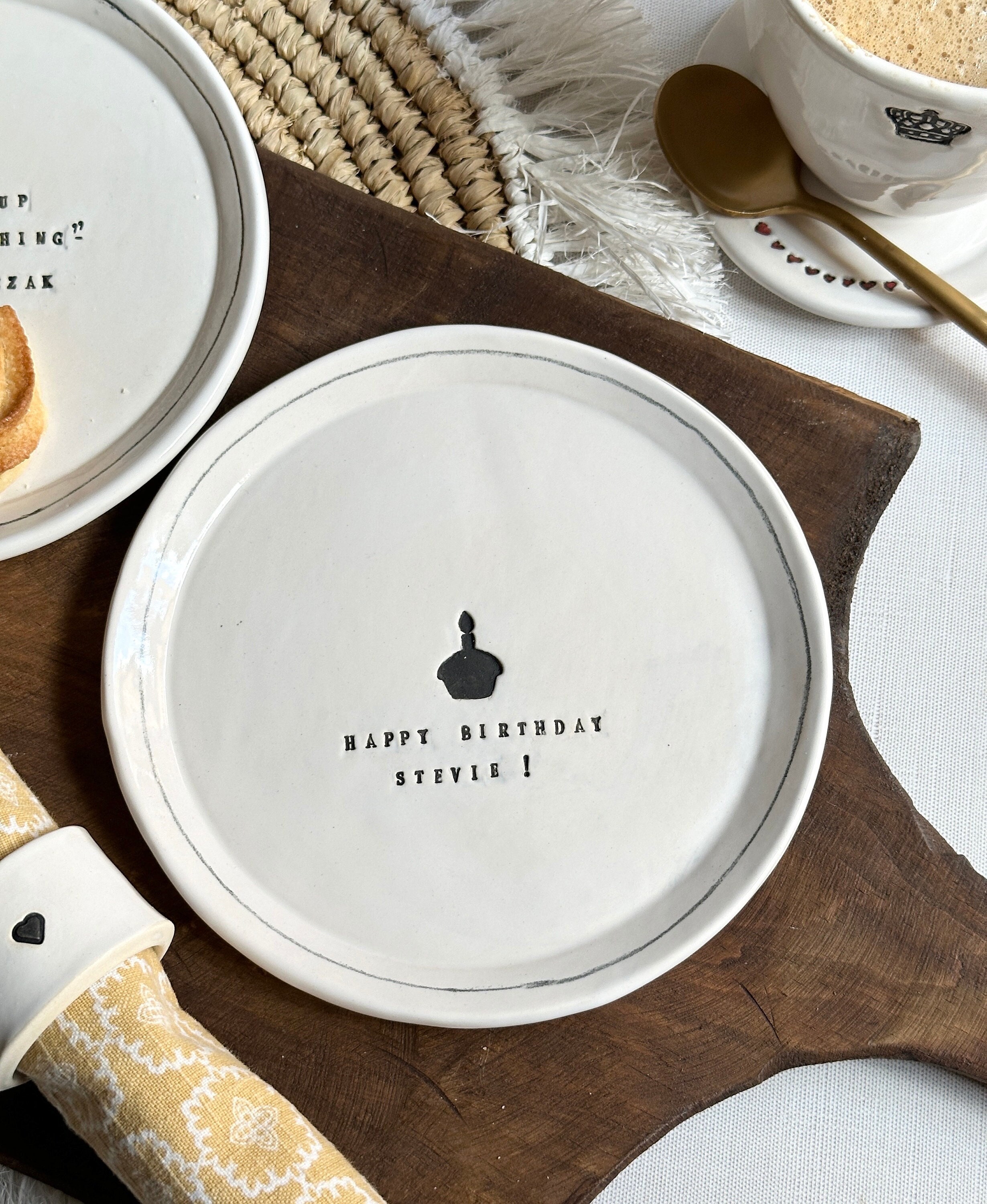 Personalized Ceramic Plates Etsy