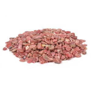 100 grams Small Thulite Tumbled Chips Polished Crushed Stone Crystal Healing Embellishments