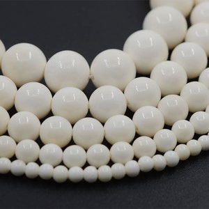 Genuine ox Bone round loose beads strands 16" 4mm 6mm 8mm 10mm 12mm