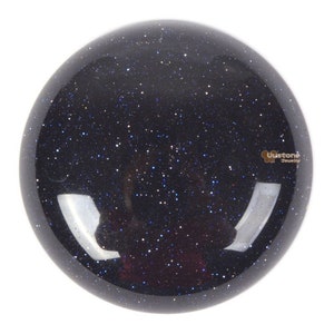 30mm Sparkly synthetic blue sandstone Goldstone round flatback cab cabochon