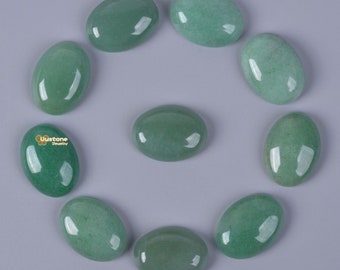 20mm Green aventurine oval cab cabochon DIY jewelry making