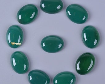 20mm Green agate oval cab cabochon DIY jewelry making