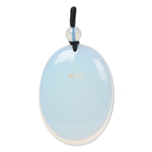 Synthetic Opalite Crystal Gemstone Healing Quartz 40mm Flatback Oval Pendant Focal Bead
