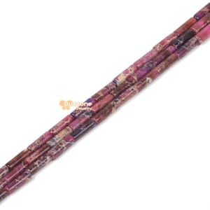 13mm Purple sea sediment jasper  Cylinder tube loose gemstone beads 16&quot;