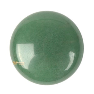 25mm Green aventurine round flatback cab cabochon