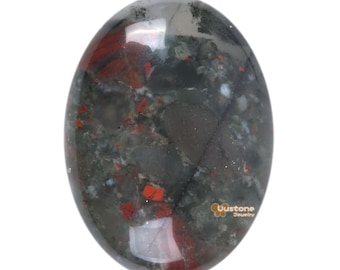 30mm African bloodstone oval flatback cab cabochon