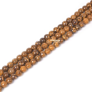 4mm Tiger Skin Jasper Round Ball Loose Beads DIY Jewelry Making Strand 15.5-16&quot;