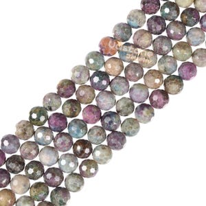 8 mm facetgeslepen robijn fuchsiet ronde bal losse kralen edelsteen kraal sieraden maken handgemaakte streng