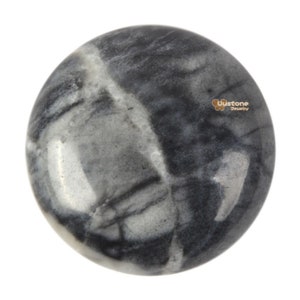 25mm Dark Picasso jasper round flatback cab cabochon