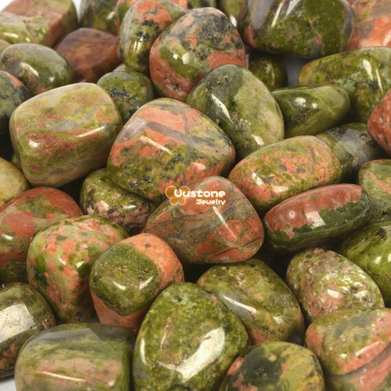 Unakite Tumbled Stones - Pack Of 5 Healing Crystals (20-25mm) For Heart Chakra & Scorpio - View #9