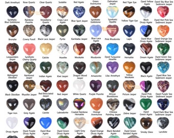 Wholesale Lot 24pcs Multi-Color 20mm Jewelry DIY wrapping Crystal Healing Puffy Heart Pocket Stone Crafts Collectible