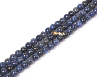 4mm Sodalith runde Kugel lose Perlen DIY Schmuck machen Strang 15.5-16 "