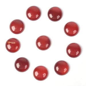20mm Rose red agate gemstone round cab cabochon