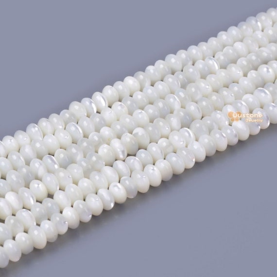 55mm Mother of Pearl MOP Shell carved wing pendant bead