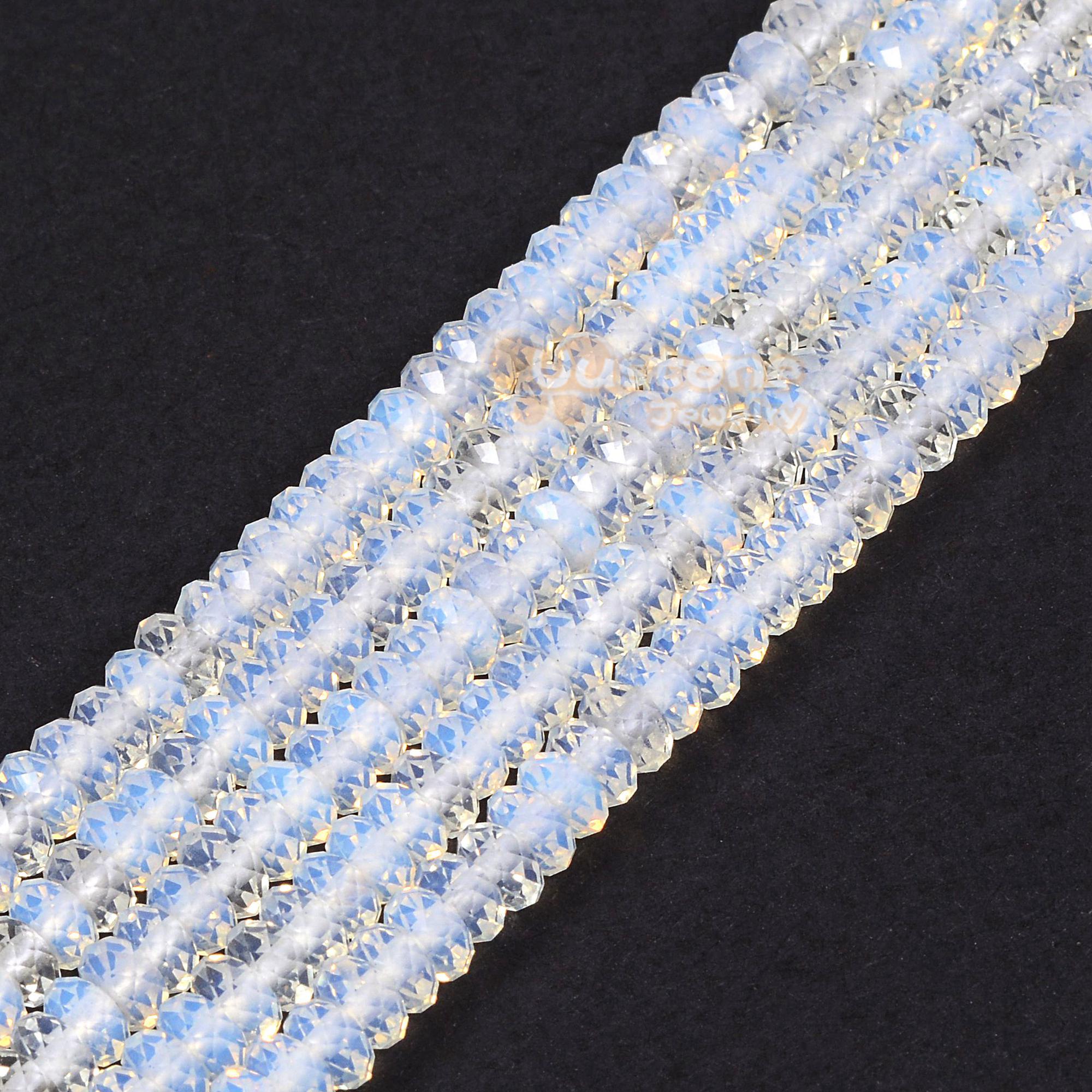 30-Piece Fatto a Mano Cristallo sfaccettato rondelle Beads, 6