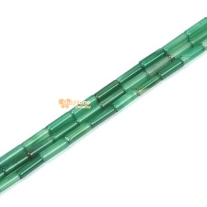 13mm Green banded agate  Cylinder tube loose gemstone beads 16&quot;