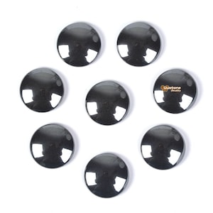 20mm hematite gemstone round cab cabochon