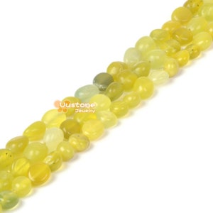 Natual Olive jade Chips loose gemstone beads 16&quot;