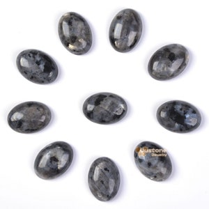 18mm Larvikite gemstone oval cab cabochon