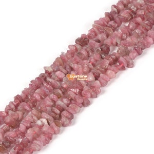 Natural Pink Tourmaline Freedom Chips Loose Beads 6-13mm for Jewelry Making DIY Handmade Craft 16 inch