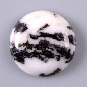 25mm Zebra jasper round flatback cab cabochon