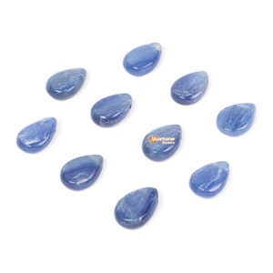 g3865 Kyanite Pear Beads 12mm Teardrop beads
