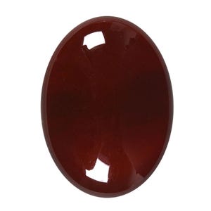 30 mm ovale cabochon met platte achterkant van rode agaat